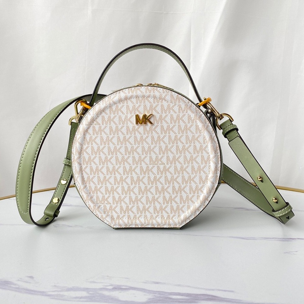 Michael Kors Delaney White Logo Crossbody Bag - Picture 3 of 6